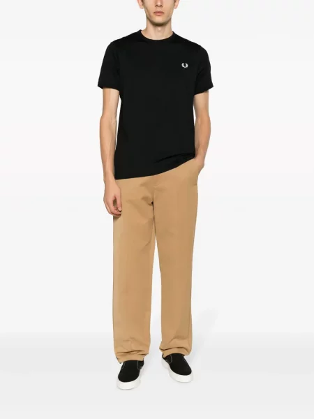 Haftowana koszulka Fred Perry czarna