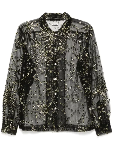 Прозрачна риза Bode черно