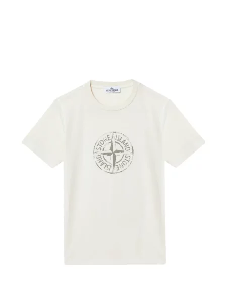 Koszulka dziecięca Stone Island biała