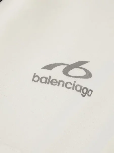 Decupat hanorac cu glugă Balenciaga alb