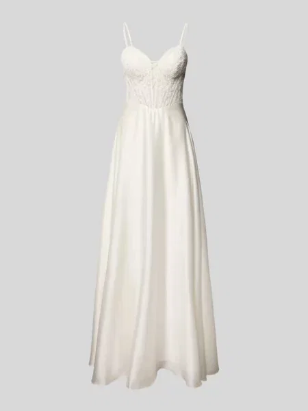 Suknia ślubna z dekoltem w kształcie serca Mascara biała