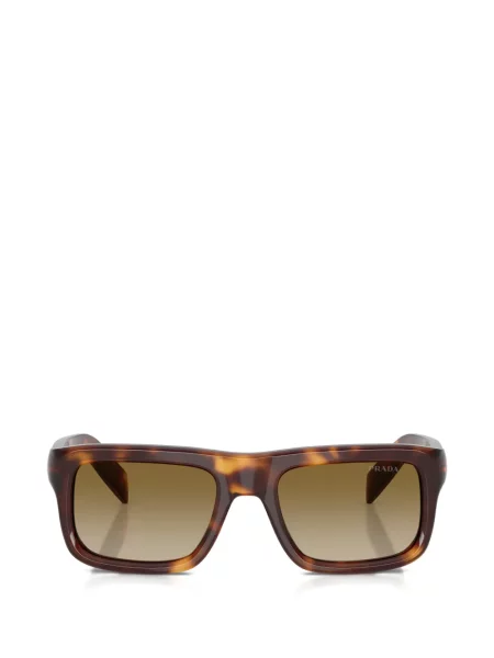 Ochelari de soare pătrați Prada Eyewear maro