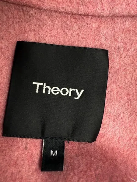 Palton Theory din fetru roz