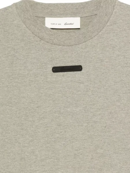 Majica Fear Of God Essentials s autogramom zelena