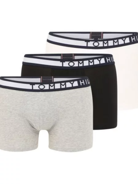 Tommy Hilfiger Underwear Boksarice siva / črna bela