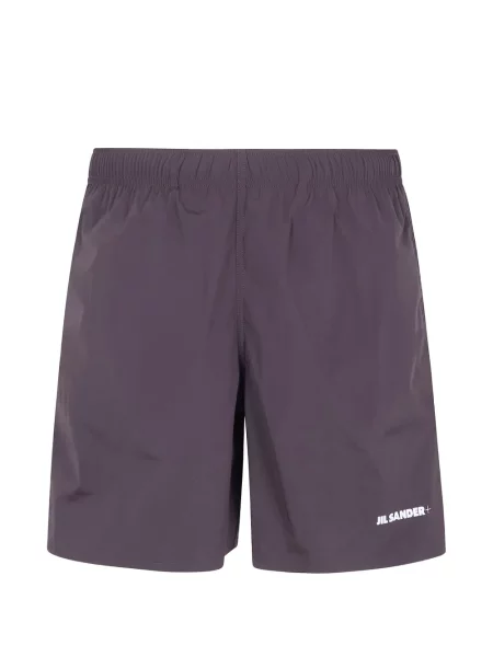 Pantaloni scurți Jil Sander cu imagine violet