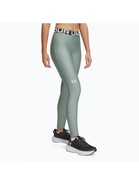 Under Armour HeatGear szilika zöld/fehér női edző leggings. Méret: XL fehér