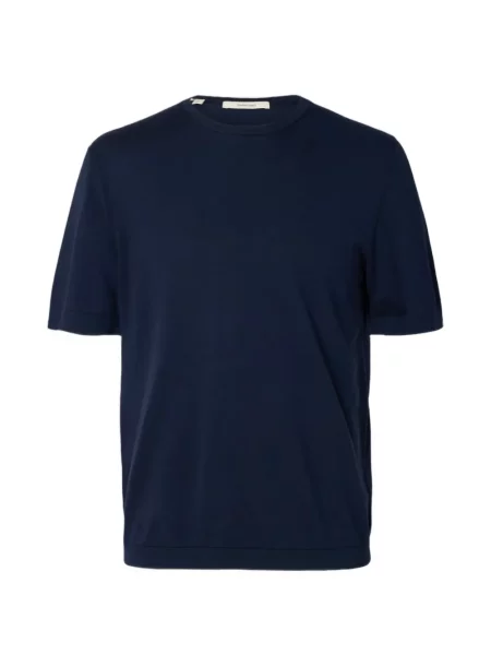 Tricou Selected tricotate albastru