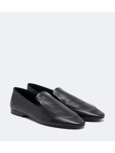 Pantofi loafer Saint Laurent din piele negru