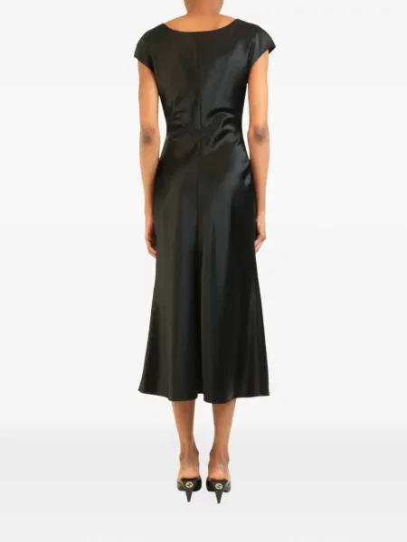 Rochie midi Toteme din satin negru