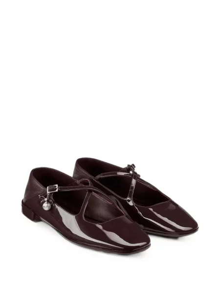 Pantofi cu toc Jimmy Choo fără toc cu bretele maro