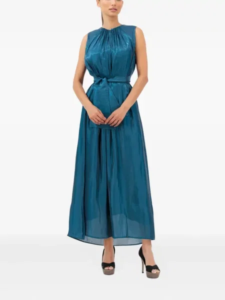Rochie Baruni cu paiete plisată de costum albastru