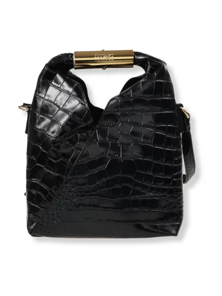 Maison Margiela torebka skórzana czarny