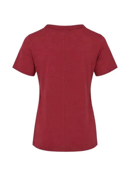 Tricou Rag & Bone cu decolteu în V roșu