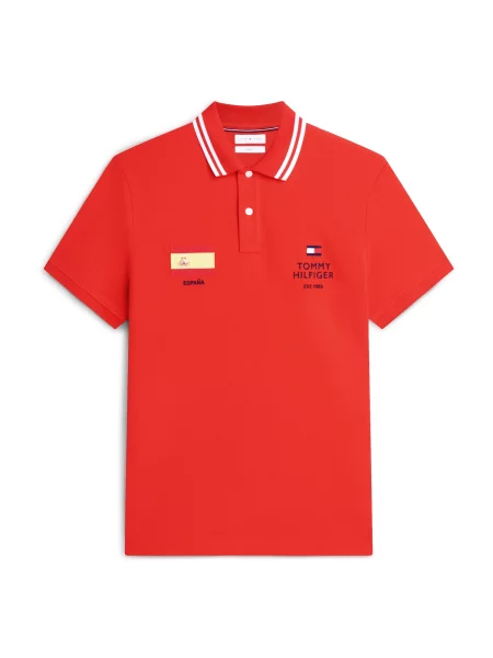 TOMMY HILFIGER Tricou STANDARD COUNTRY SPAIN albastru marin roșu