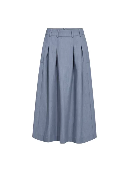 Spódnica midi Co'couture do kolan niebieska