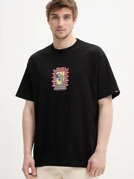 Тениска Vans с принт черно