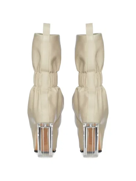 Botine Rick Owens din piele cu volane