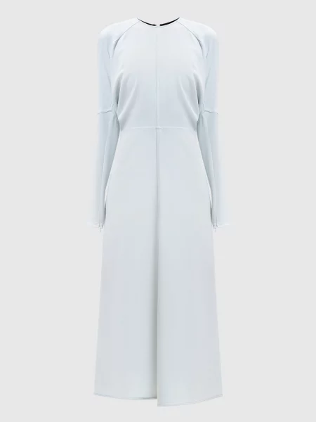 Платье миди Victoria Beckham голубое