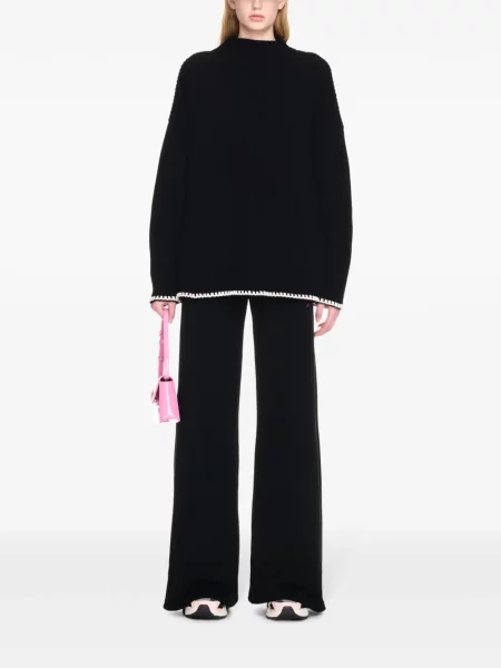 Siuvinėtas megztinis Off-white balta