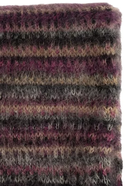 Fular Isabel Marant cu dungi violet
