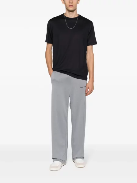 Tričko Emporio Armani s výšivkou modré