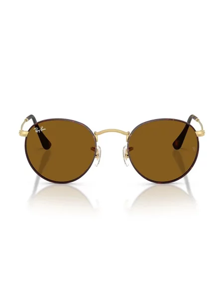 Ray-Ban okulary ROUND brązowe