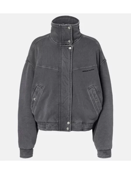 Geacă Marant Etoile din jerseu gri