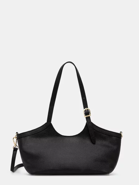 Answear.LAB crossbody kabelka kožená černá