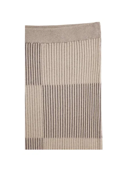 Fustă Desigual în carouri maro