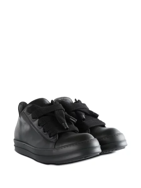 Δερμάτινα sneakers Rick Owens με κορδόνια μαύρο