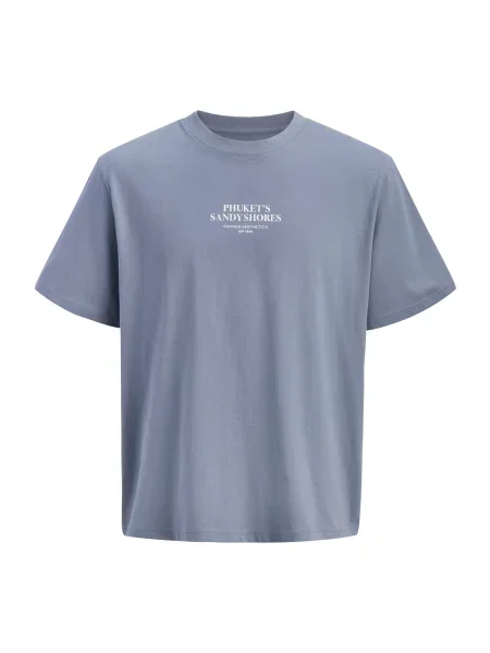 JJ Rebel Tricou JREBCHRISTIAN albastru / albastru porumbel / verde alb