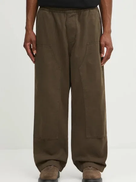 Carhartt WIP pantaloni de Crawton Pant drept verde