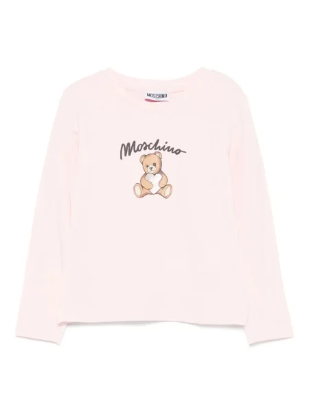 Koszulka dziecięca Moschino różowa