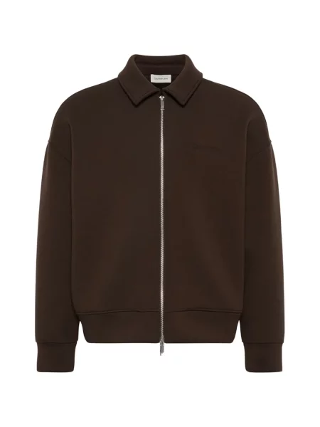 Geacă Calvin Klein cu broderie maro