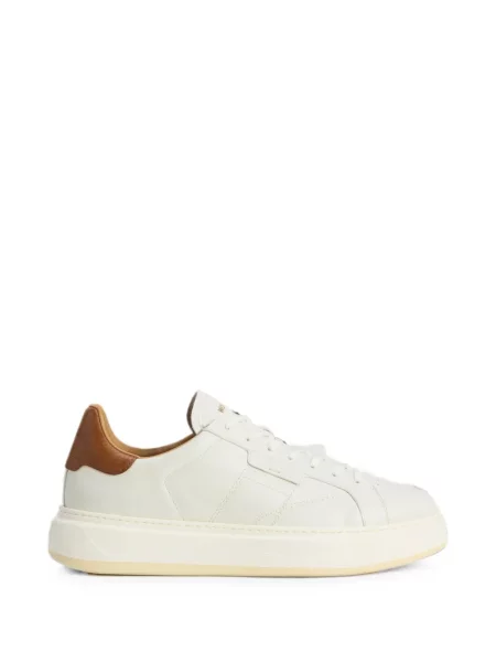 Sneakerși Woolrich din piele alb