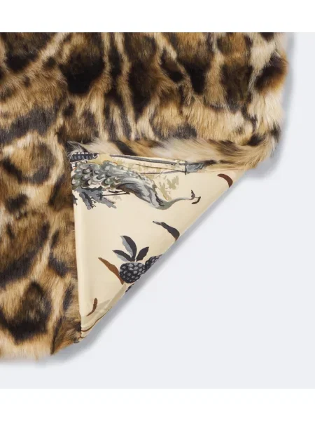 Fular Etro cu imagine cu model leopard