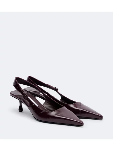 Pantofi cu toc Jimmy Choo din piele slingback