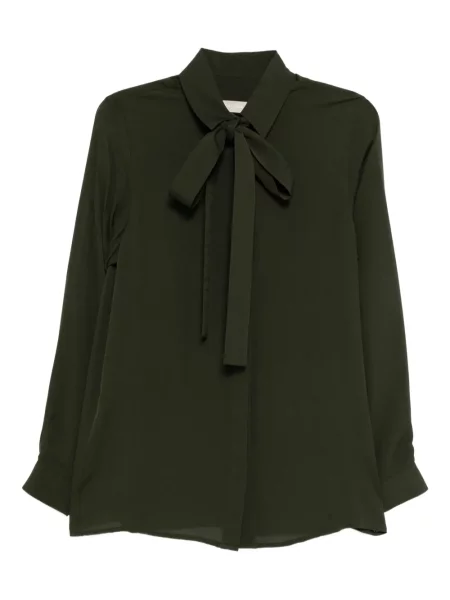 Jedwabna koszula Elie Saab zielona