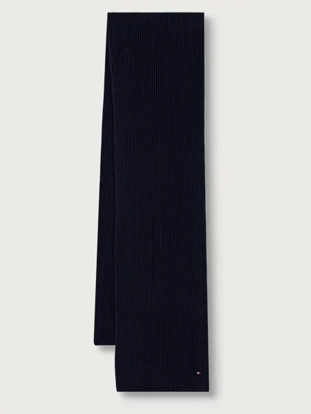 Tommy Hilfiger czapka i szalik z dodatkiem kaszmiru granatowa