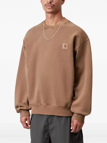 Pulover Carhartt Wip cu autograf maro