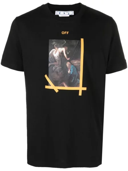 Tricou Off-white cu imagine