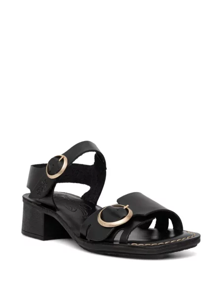 Sandale Fly London cu cataramă negru