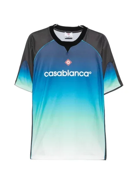 Tricou Casablanca cu imagine cu gradient albastru