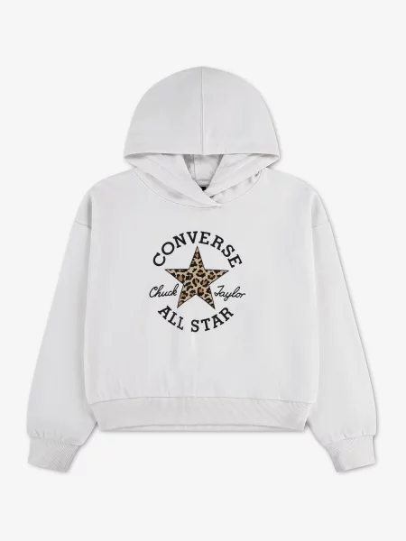 CONVERSE Mikina hnedá šedobiela čierna