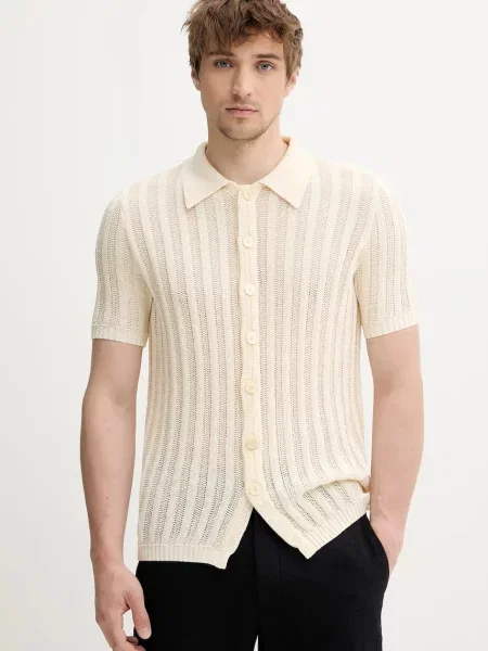 BARENA VENEZIA cămașă din Camicia Mola cu guler clasic regular bej