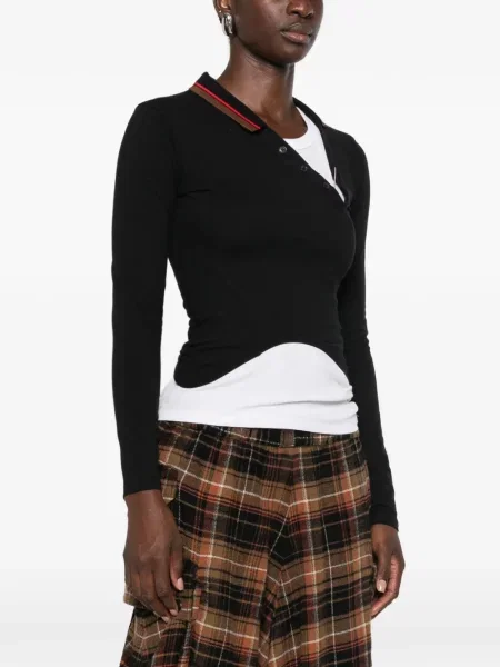 Lung top Vivienne Westwood asimetric negru