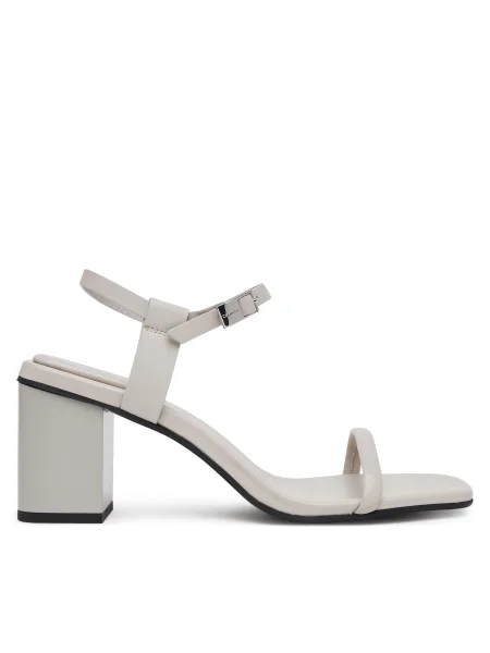 Calvin Klein Сандали Block Heel Sandal 75 Lth сив