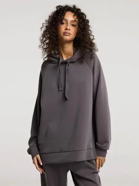 Худі DIVERSE графіт віскоза/поліестер