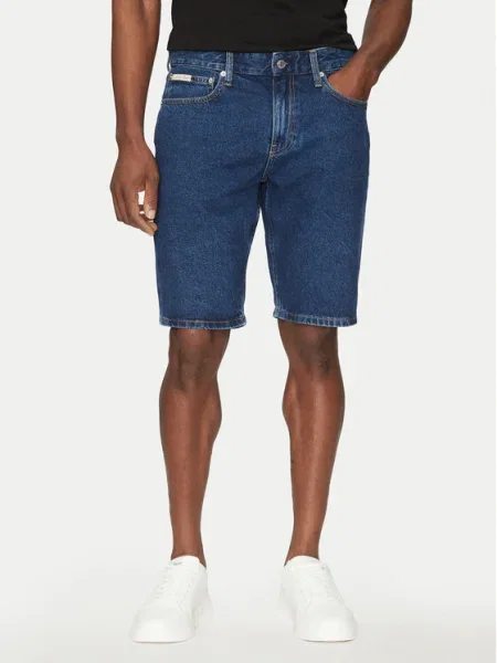 Calvin Klein Jeans Pantaloni scurți de blugi Bleumarin
